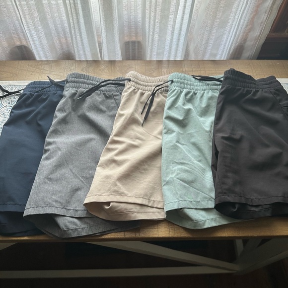 Old Navy Kids Shorts - Dark Blue, Gray, Beige, Light Green, Dark Brown - Picture 1 of 16